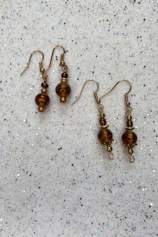 Brown Earrings