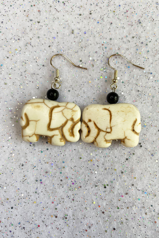 Elephant Beaded Earrings