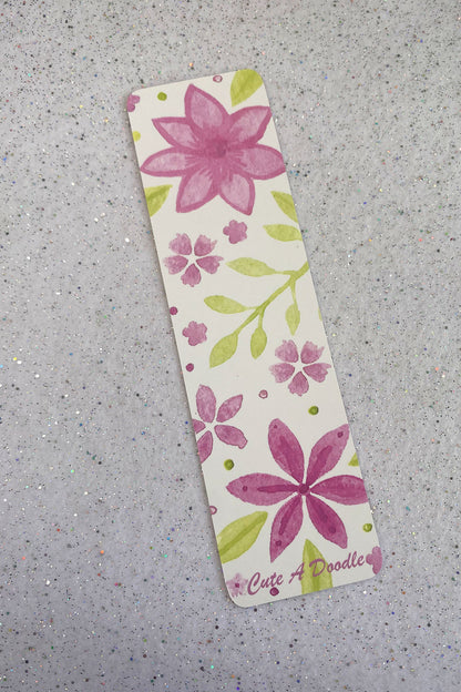 Floral Water colour bookmark