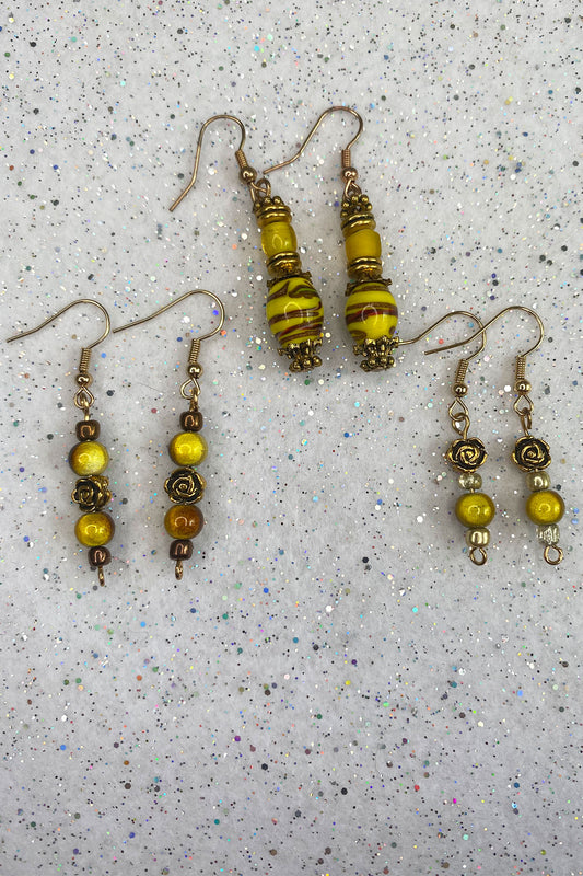 Yellow Earrings